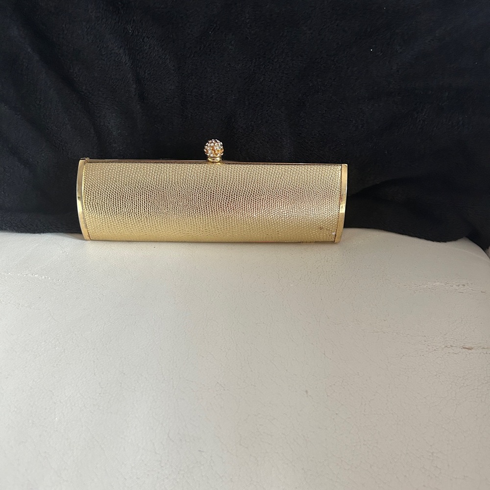 Gold clutch purse